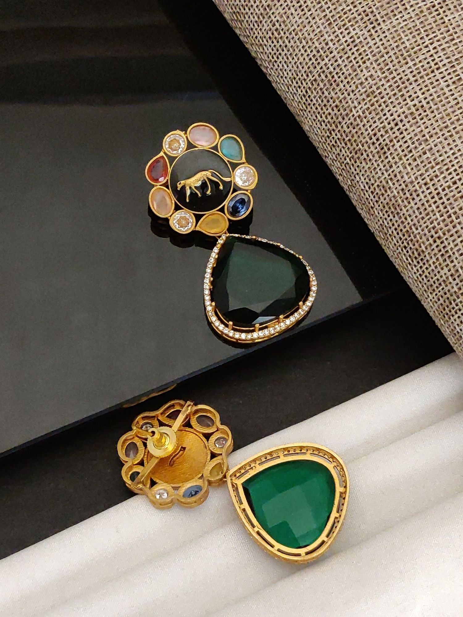 Abdesigns Sabyasachi Style Gold Plated Earring