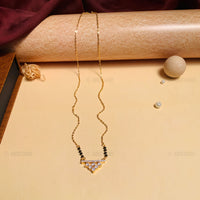 Thumbnail for Impressive Gold Plated Pyramid Mangalsutra