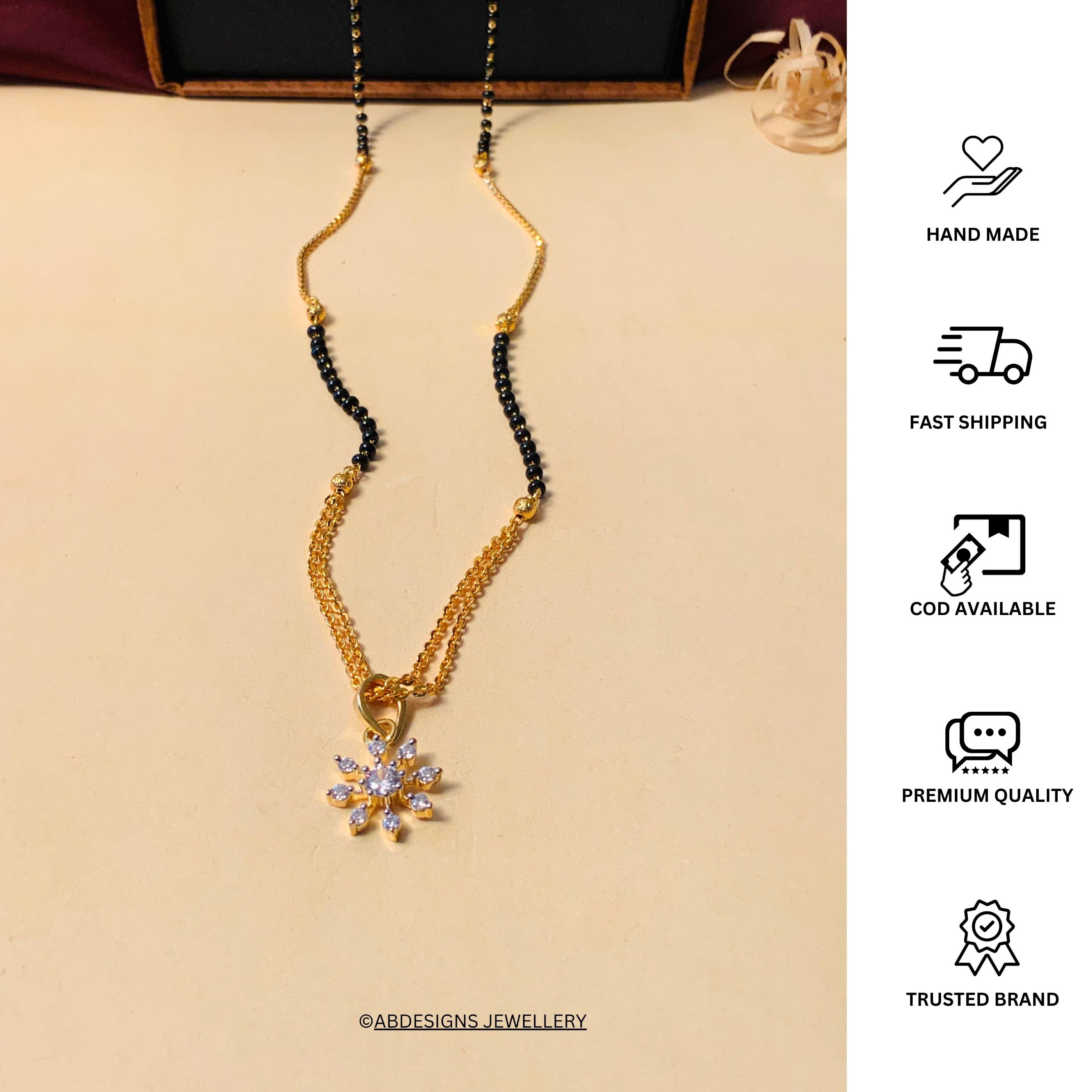 Charming Gold Plated Mangalsutra - Abdesignsjewellery