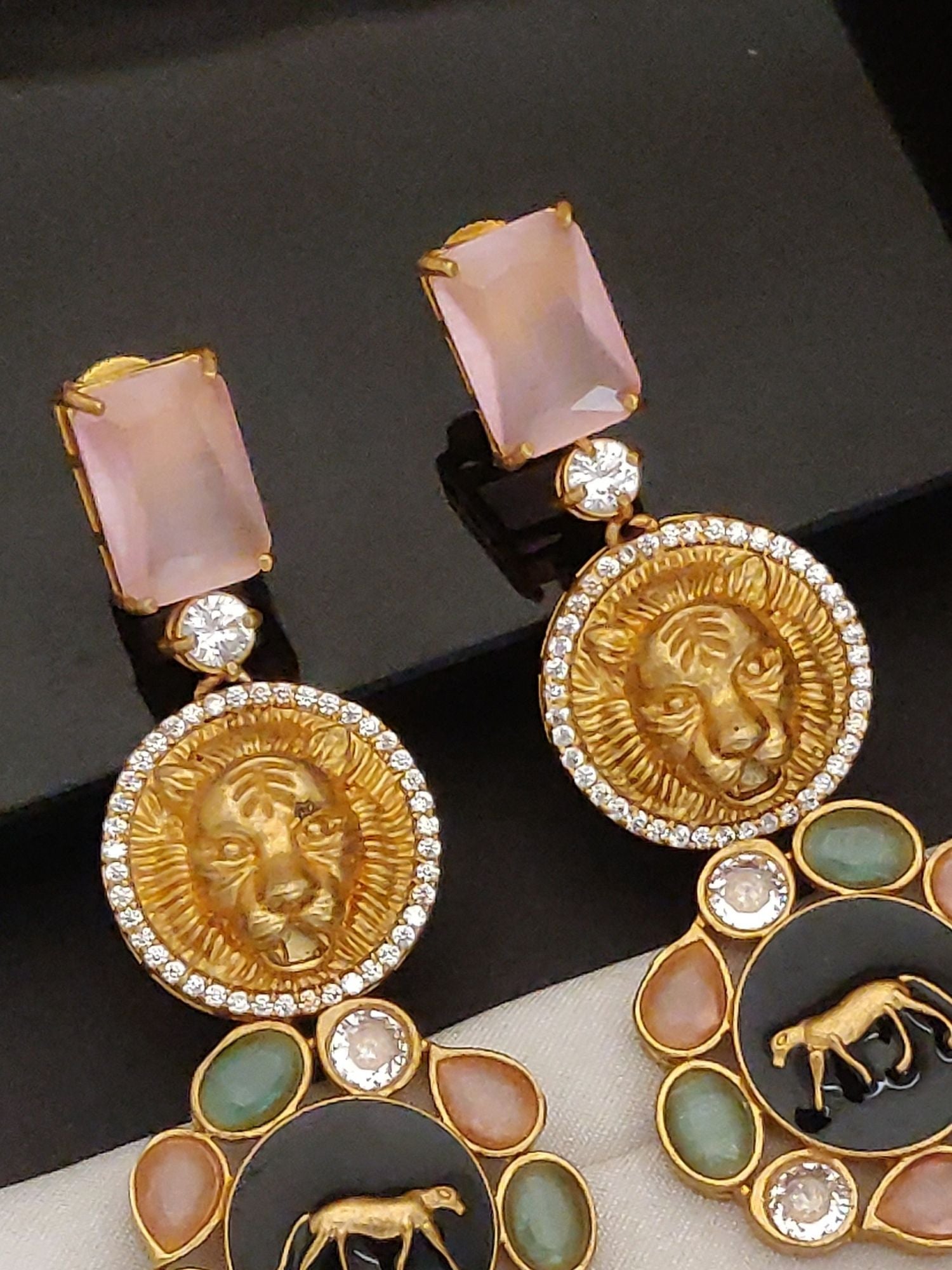 Abdesigns Sabyasachi Style Gold Plated Earring