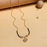 Thumbnail for Mesmerizing Gold Plated Round Mangalsutra