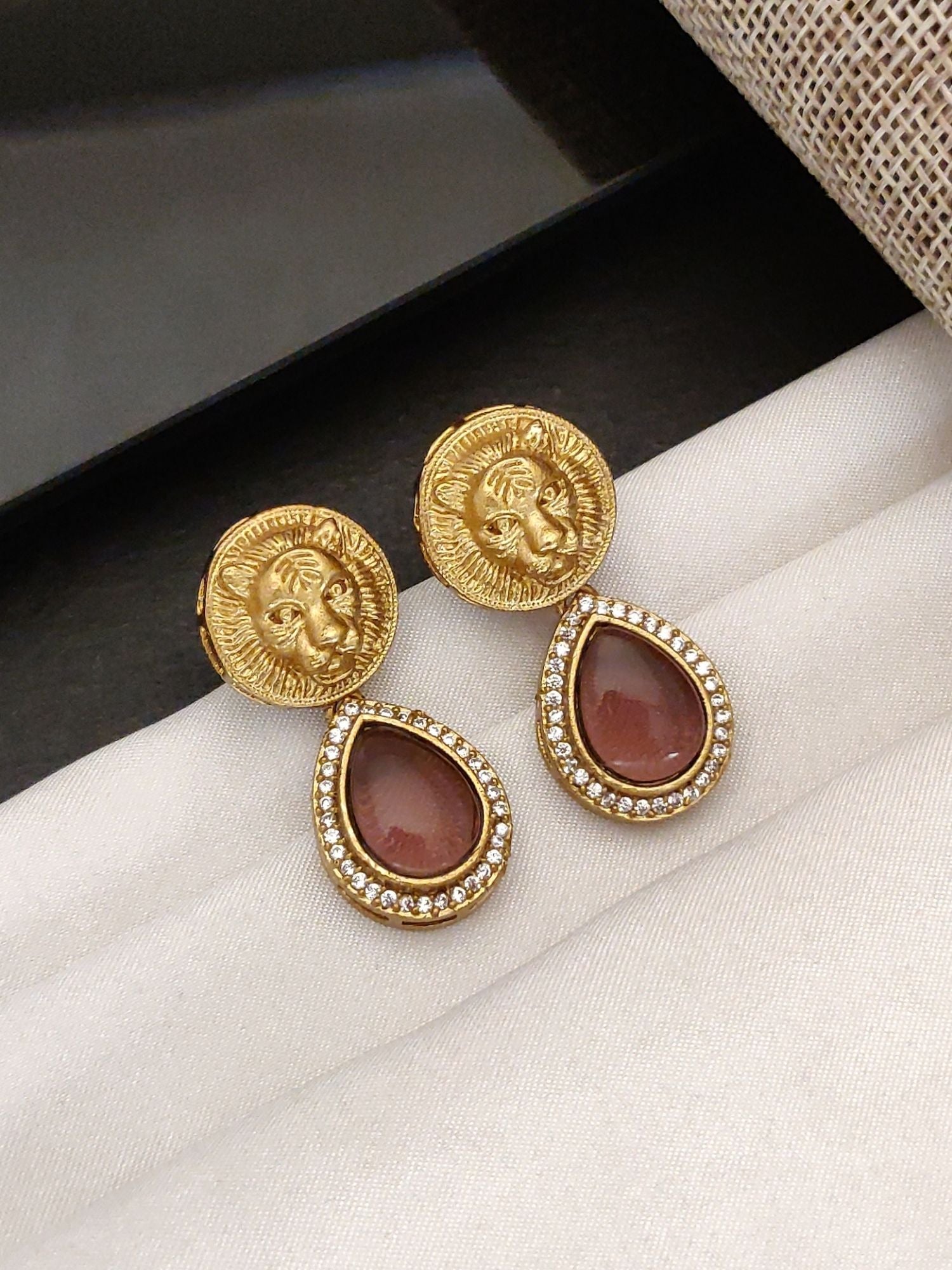 Abdesigns Sabyasachi Style Gold Plated Earring