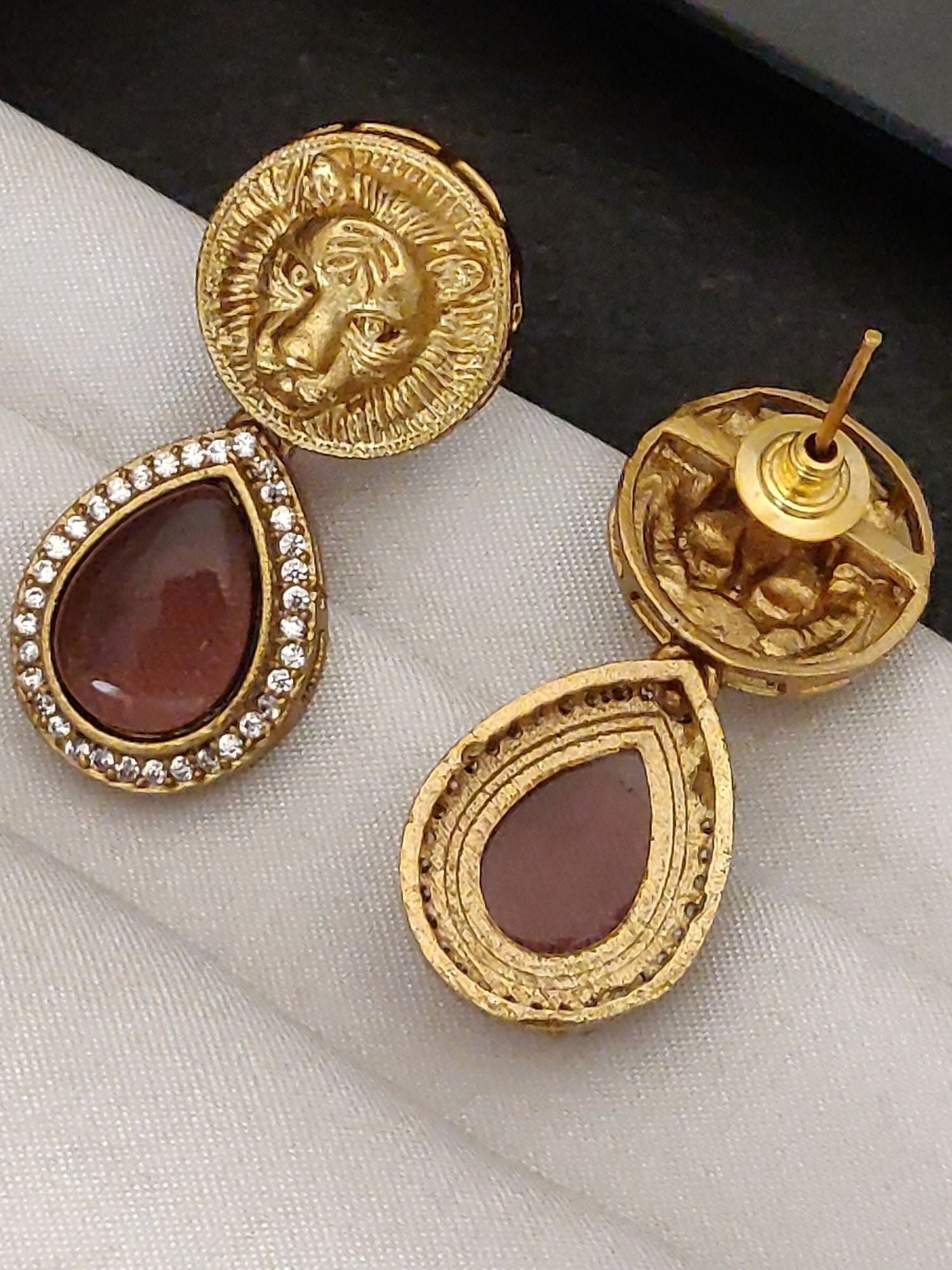 Abdesigns Sabyasachi Style Gold Plated Earring