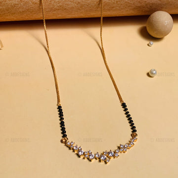 Statement Gold Plated Popular Diamond Mangalsutra - mangalsutra by Abdesigns Jewellery