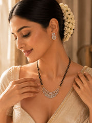 American Diamond Mangalsutra Set in Gold Plating | Abdesigns