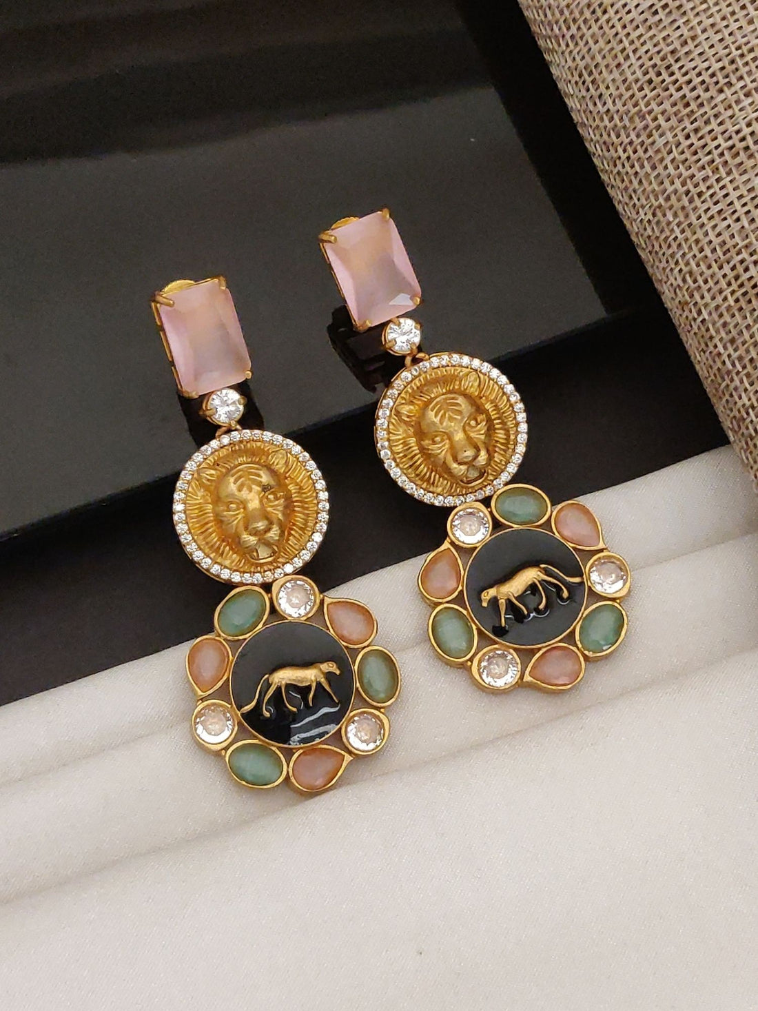 Abdesigns Sabyasachi Style Gold Plated Earring