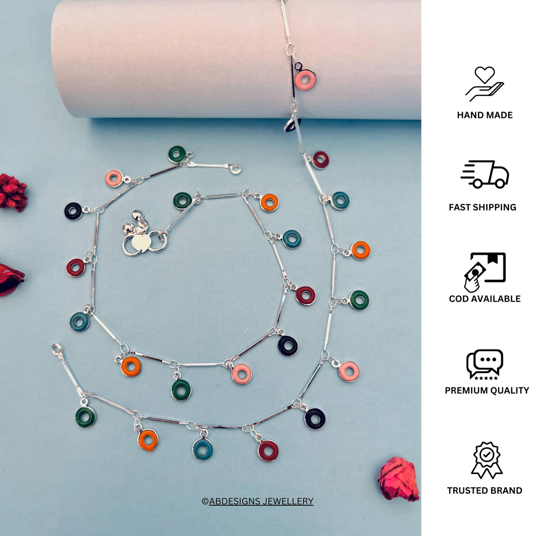 Silver Plated Anklets 