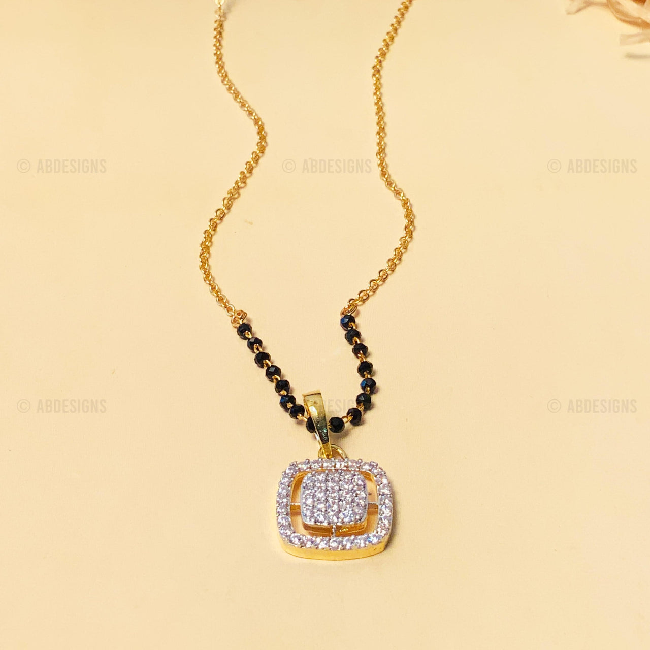 Timeless High Quality Cube Gold Plated Mangalsutra