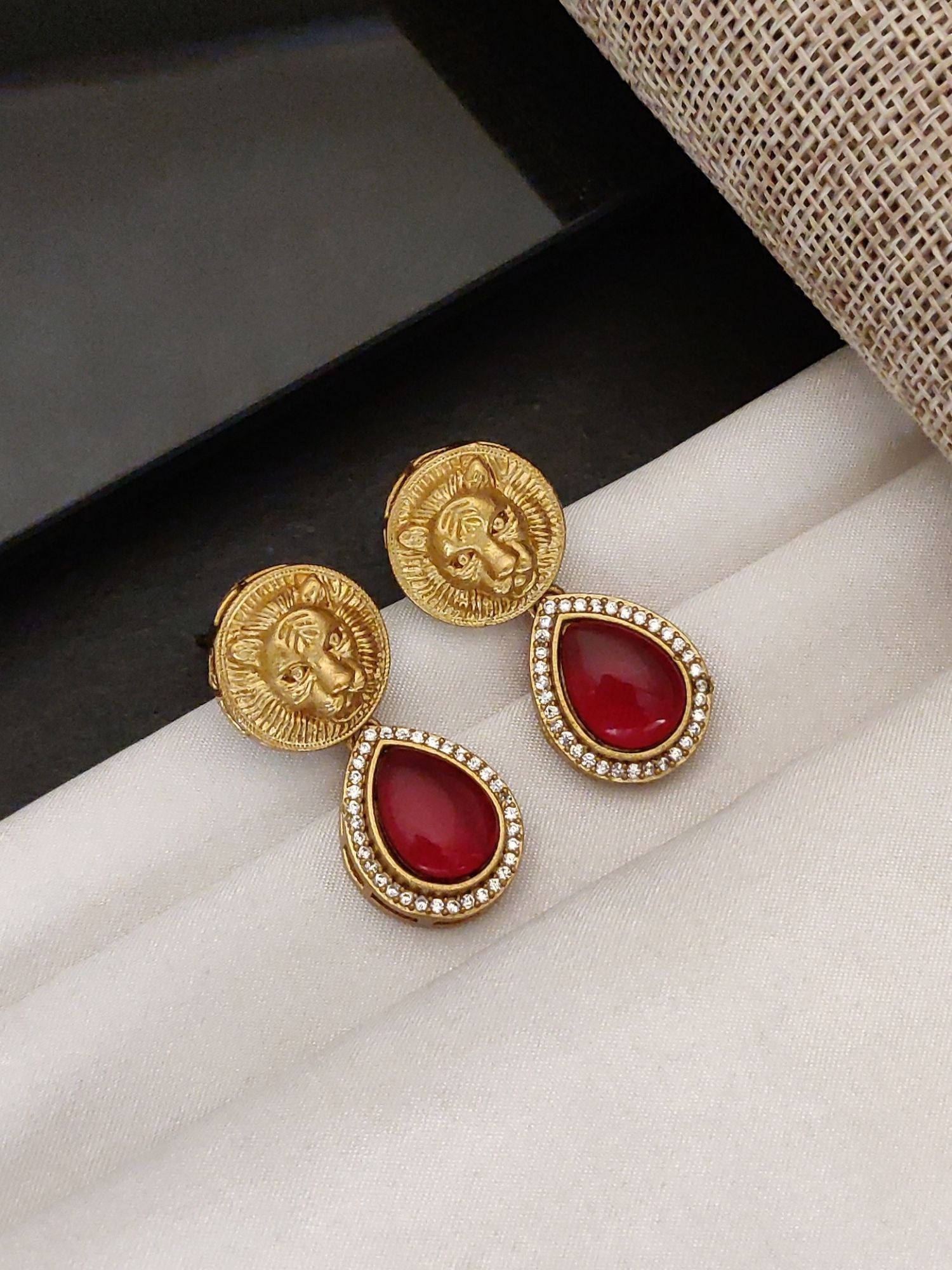 Abdesigns Sabyasachi Style Gold Plated Earring