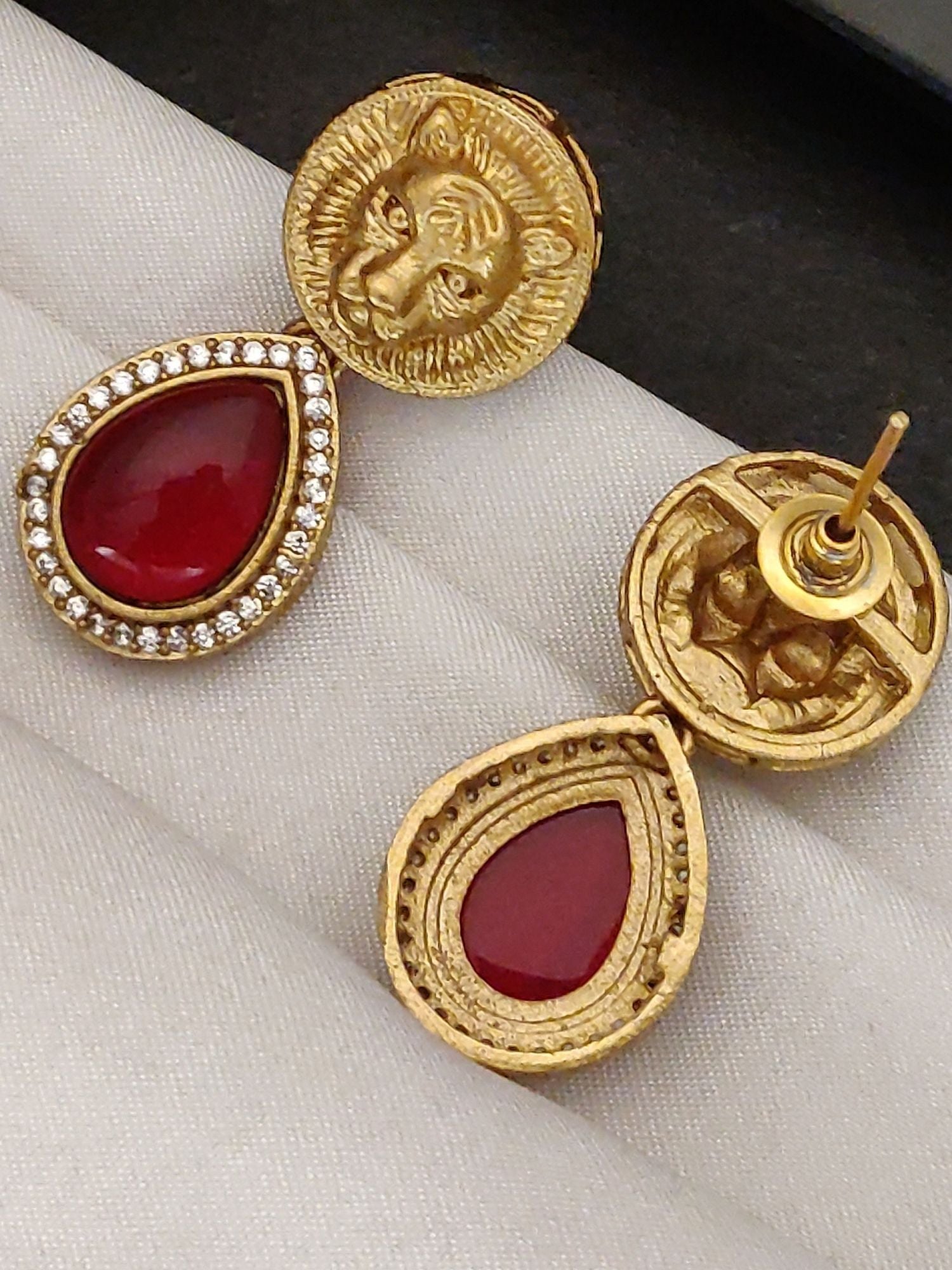 Abdesigns Sabyasachi Style Gold Plated Earring