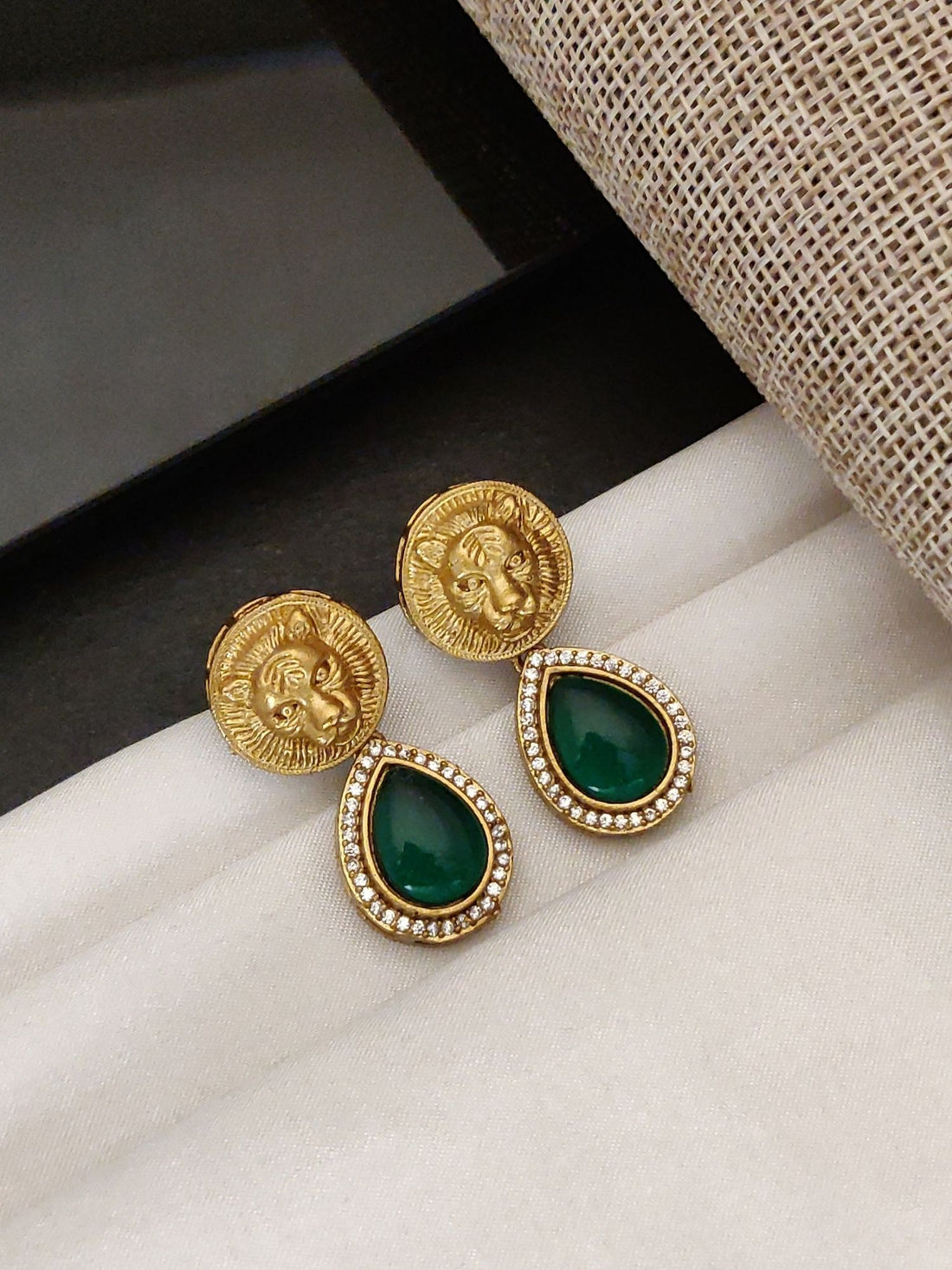 Abdesigns Sabyasachi Style Gold Plated Earring