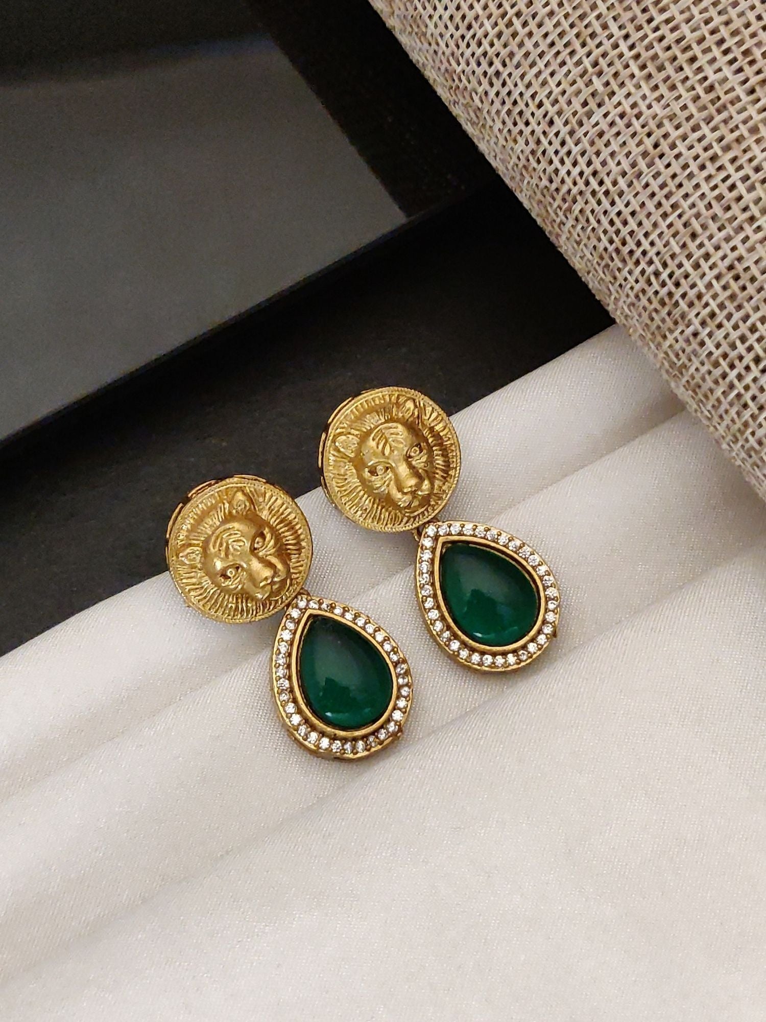 Abdesigns Sabyasachi Style Gold Plated Earring