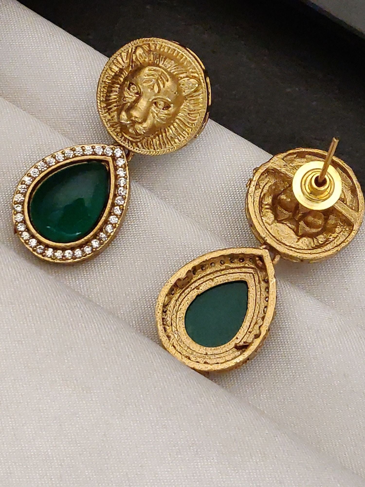 Abdesigns Sabyasachi Style Gold Plated Earring