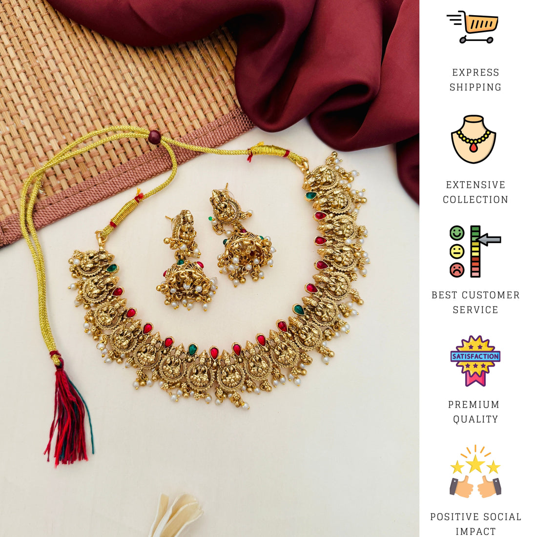 Antique Gold Plated Necklace