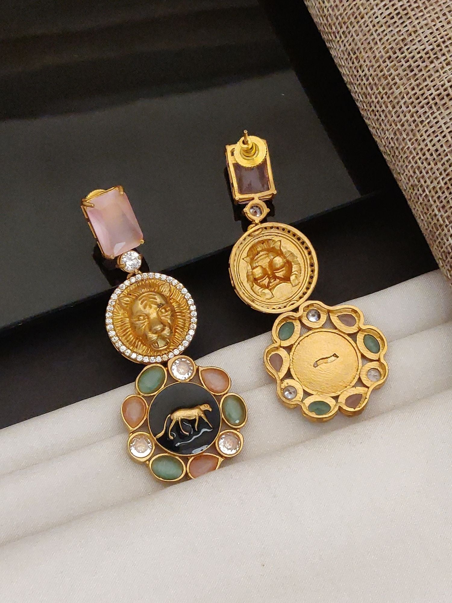 Abdesigns Sabyasachi Style Gold Plated Earring