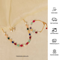 Thumbnail for Multicolour Beads Necklace Earrings Bracelet Party Combo - Abdesignsjewellery