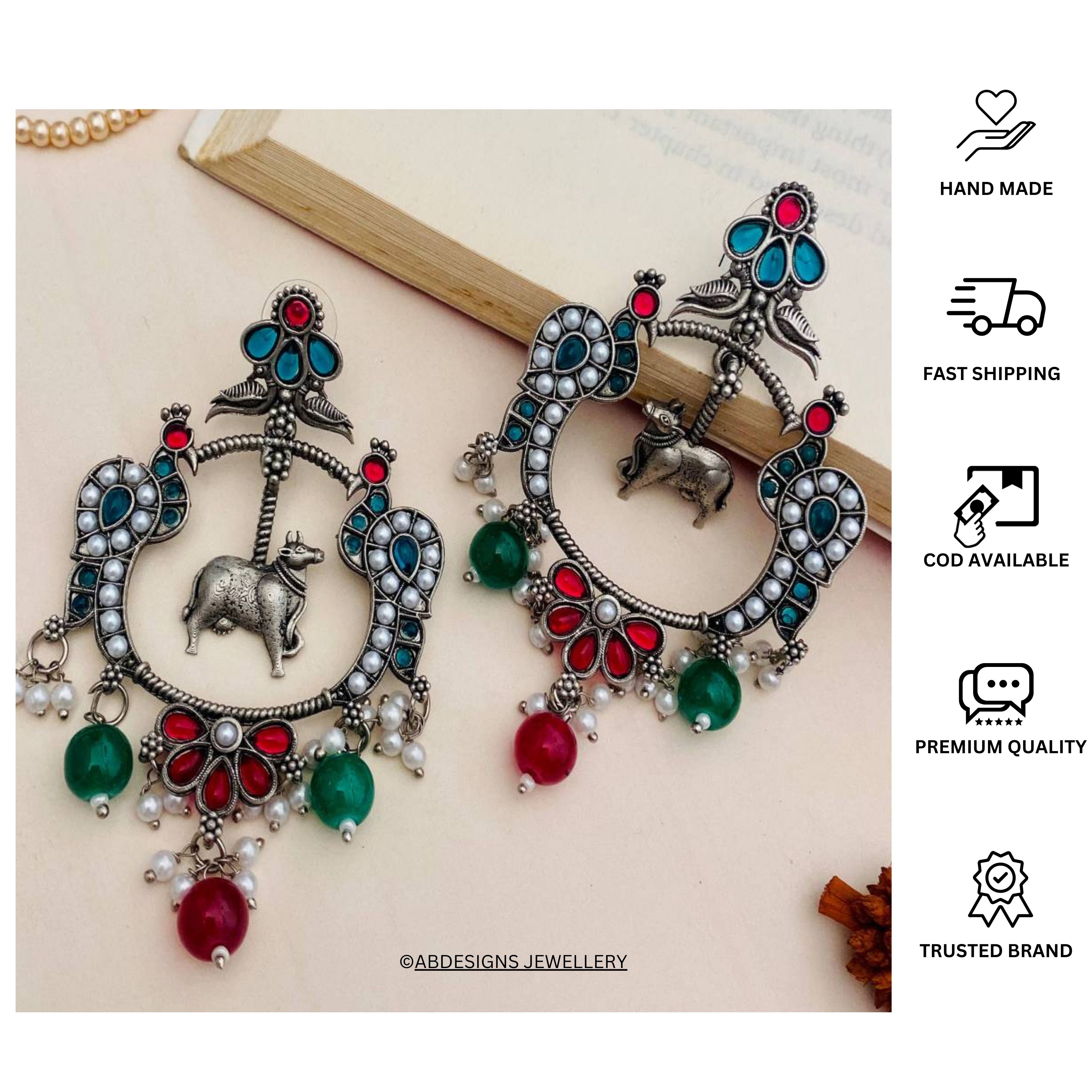 Stunning High Quality Contemporary German Silver Earring