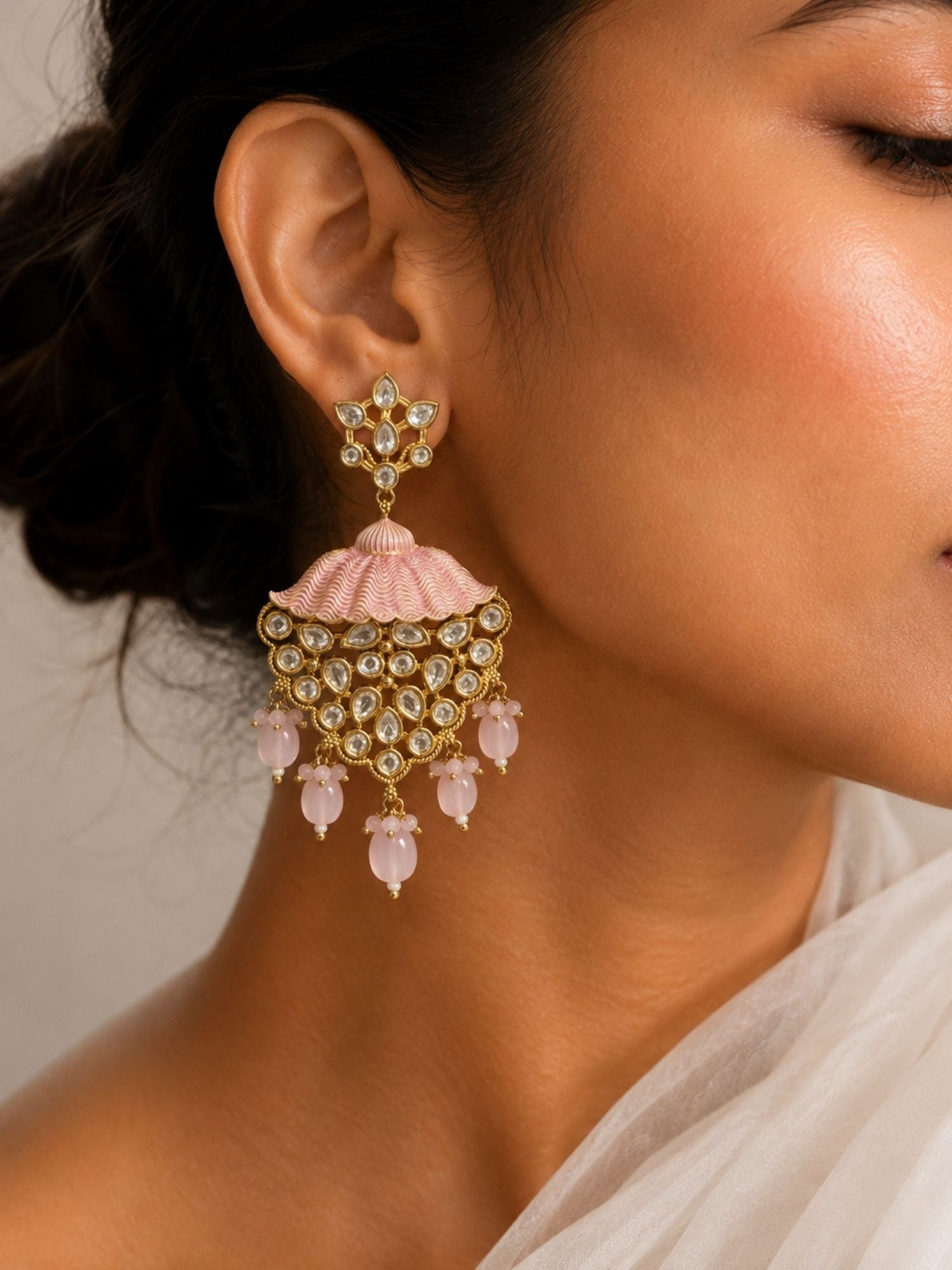 Classic Bridal Kundan Dangler Earrings – Festive Wear | Abdesigns Jewellery