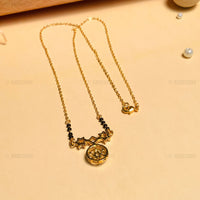Thumbnail for Mesmerizing Gold Plated Round Mangalsutra