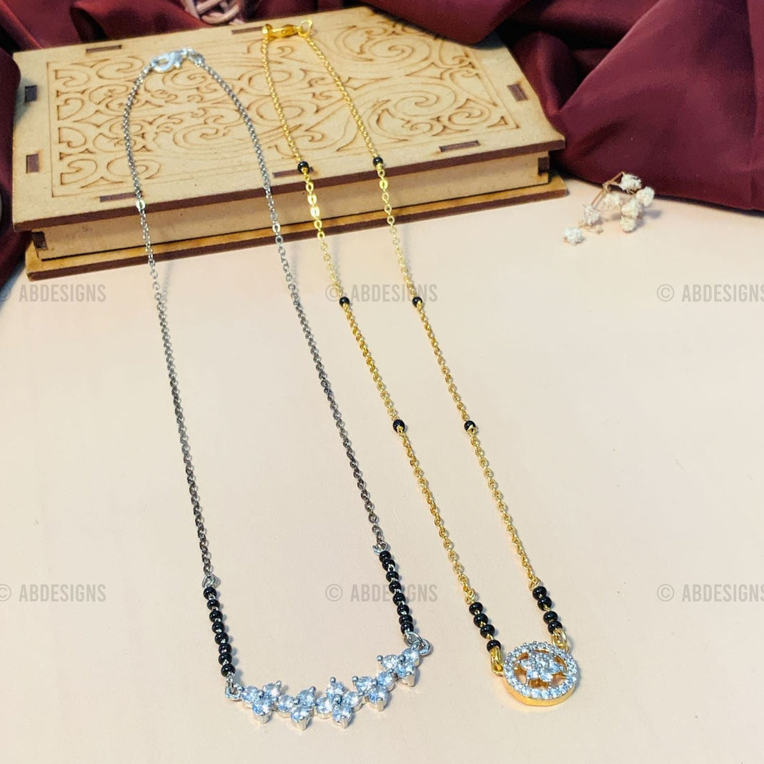 American Diamond Mangalsutra Combo