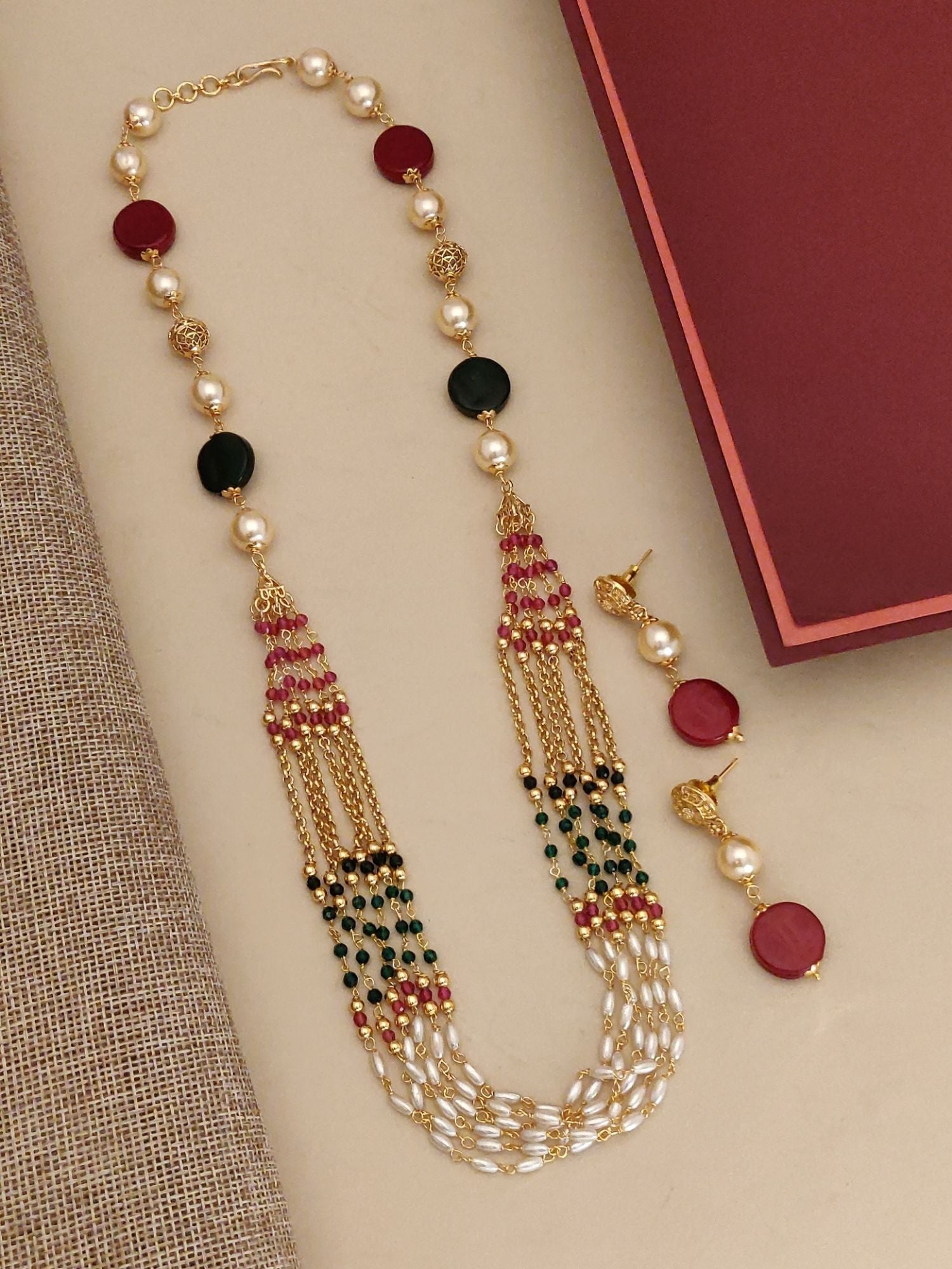 Abdesigns Gold Plated MultiStone Mala