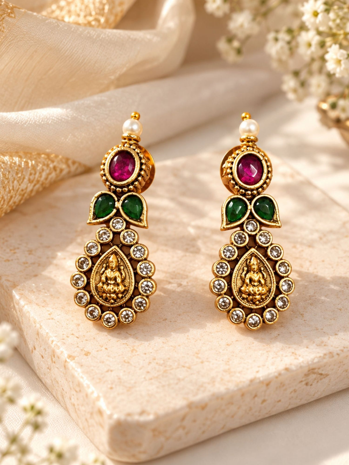 Temple Lakshmi Coin Choker Set Antique Gold | Abdesigns Jewellery
