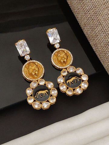 Abdesigns Sabyasachi Style Gold Plated Earring