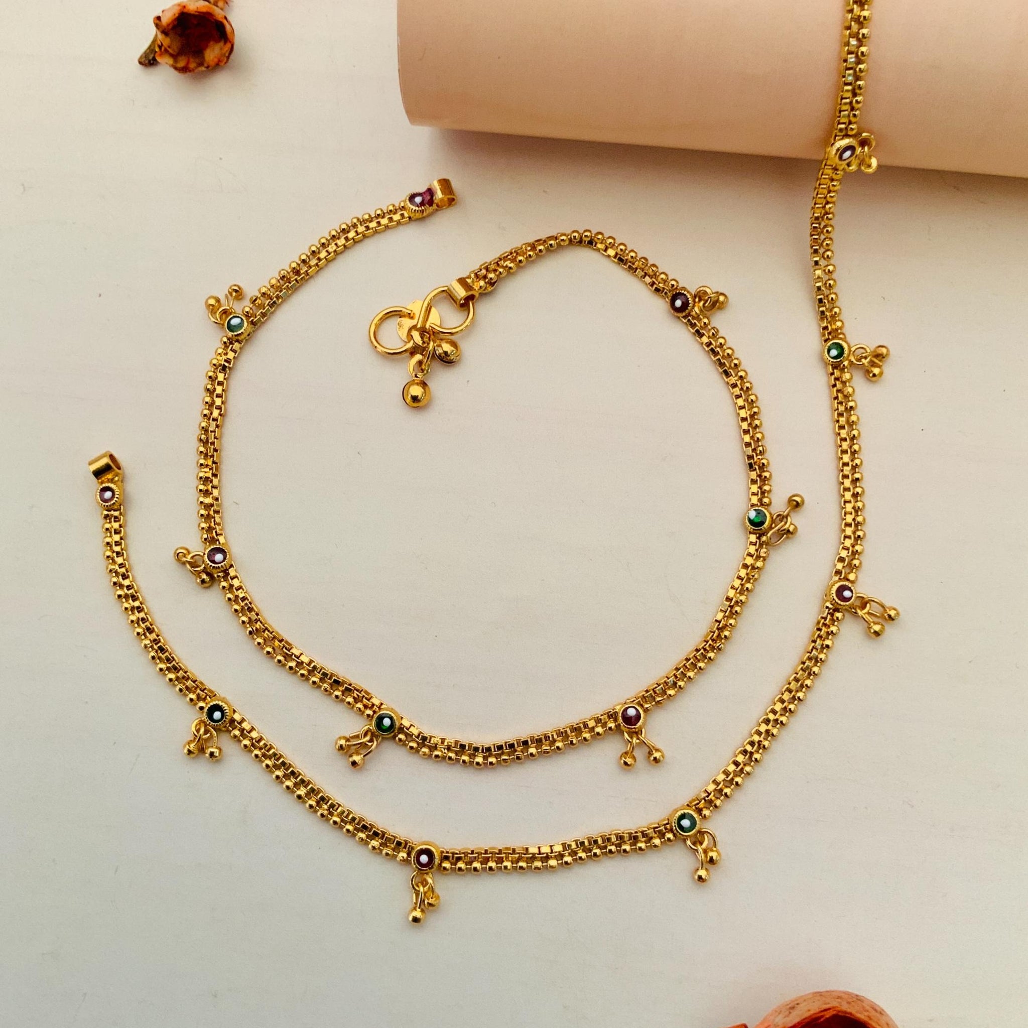 Gold Plated Anklets 