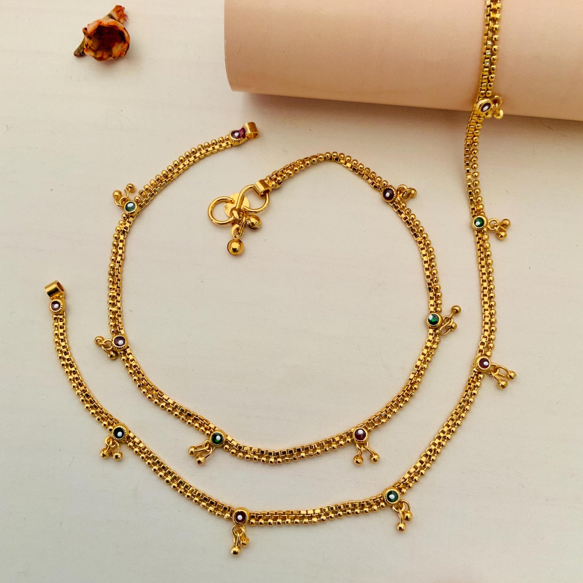 Gold Plated Anklets 