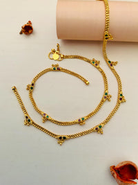 Thumbnail for DOUBLE MEENA GOLD PLATED ANKLET