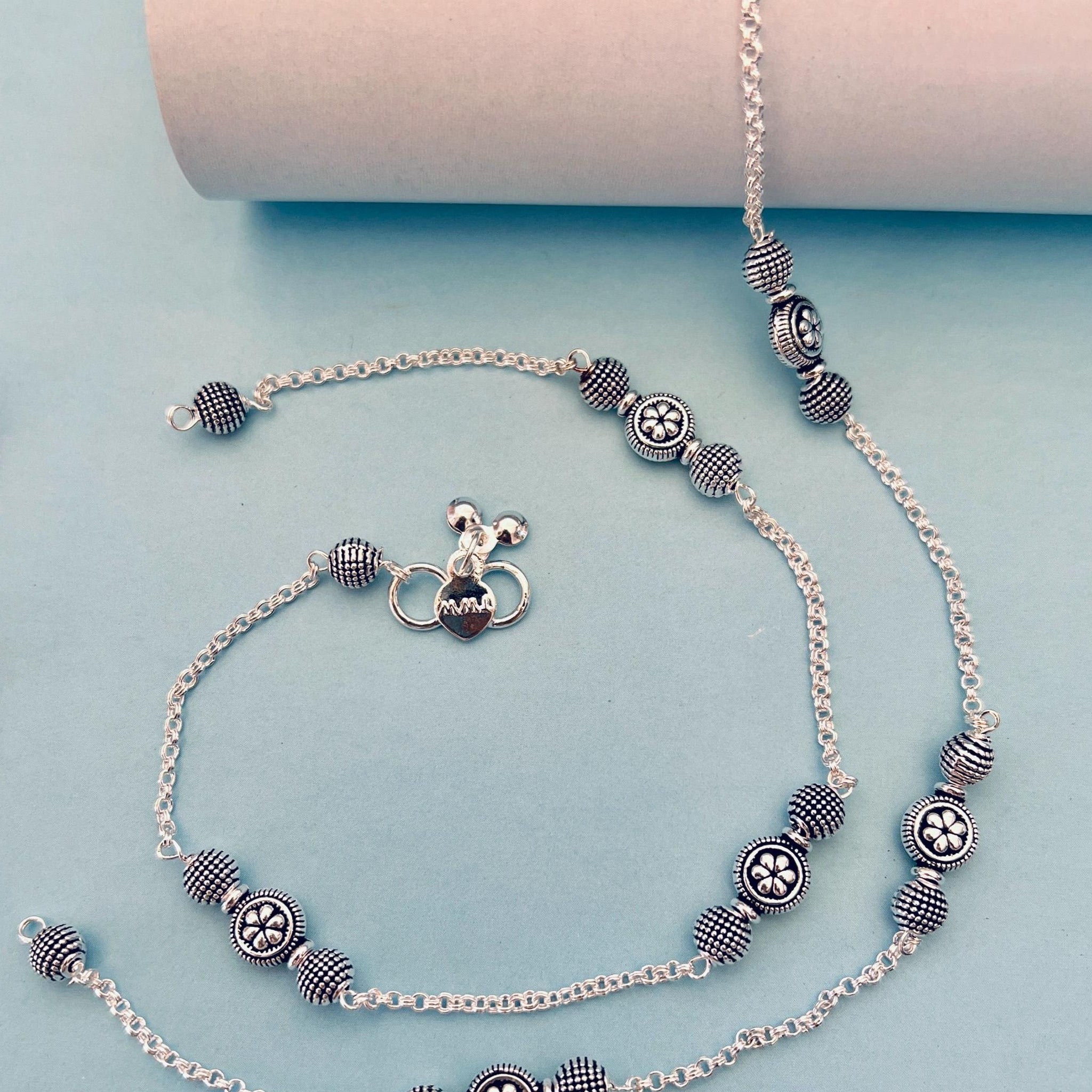 Silver Plated Anklets 