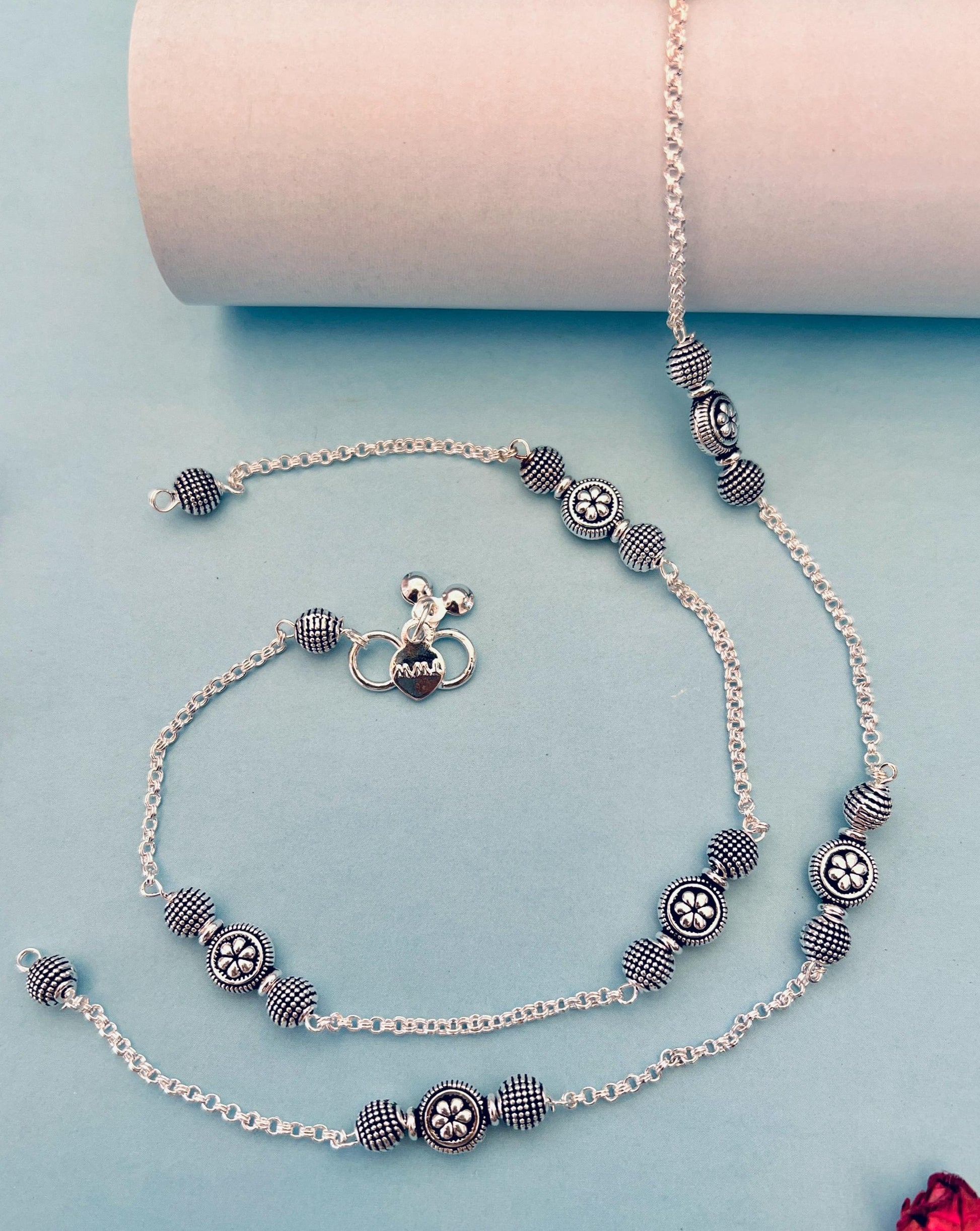 Silver Plated Anklets 