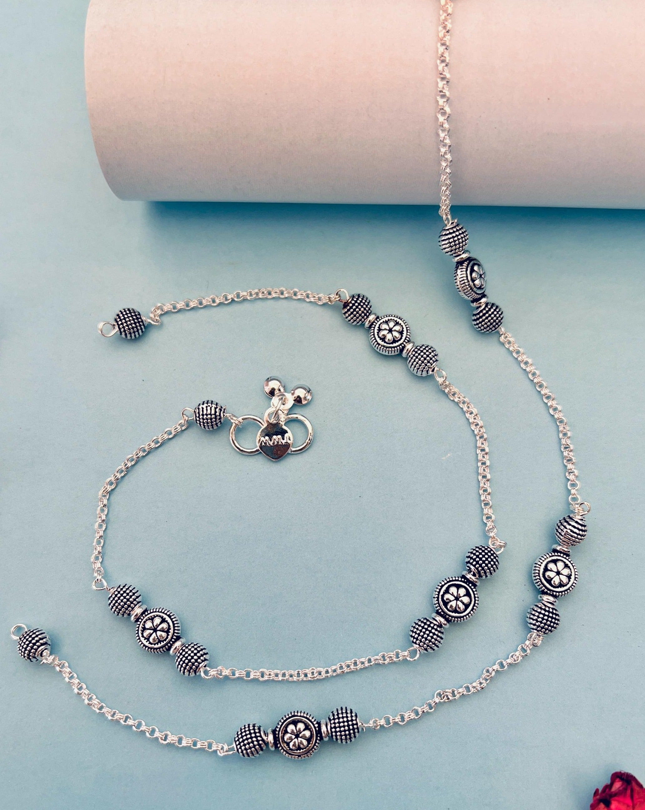 Silver Plated Anklets 