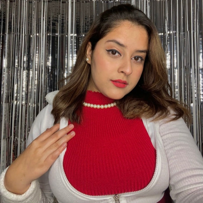 Aashi Round Artificial Pearl Necklace - Abdesignsjewellery