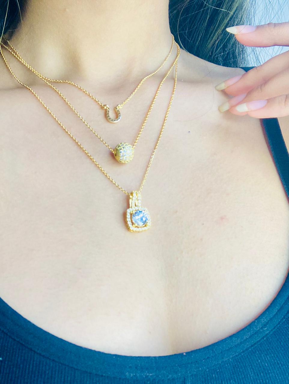 Ambika Arora Druzy Stone Design Pendant & Chain - Abdesignsjewellery