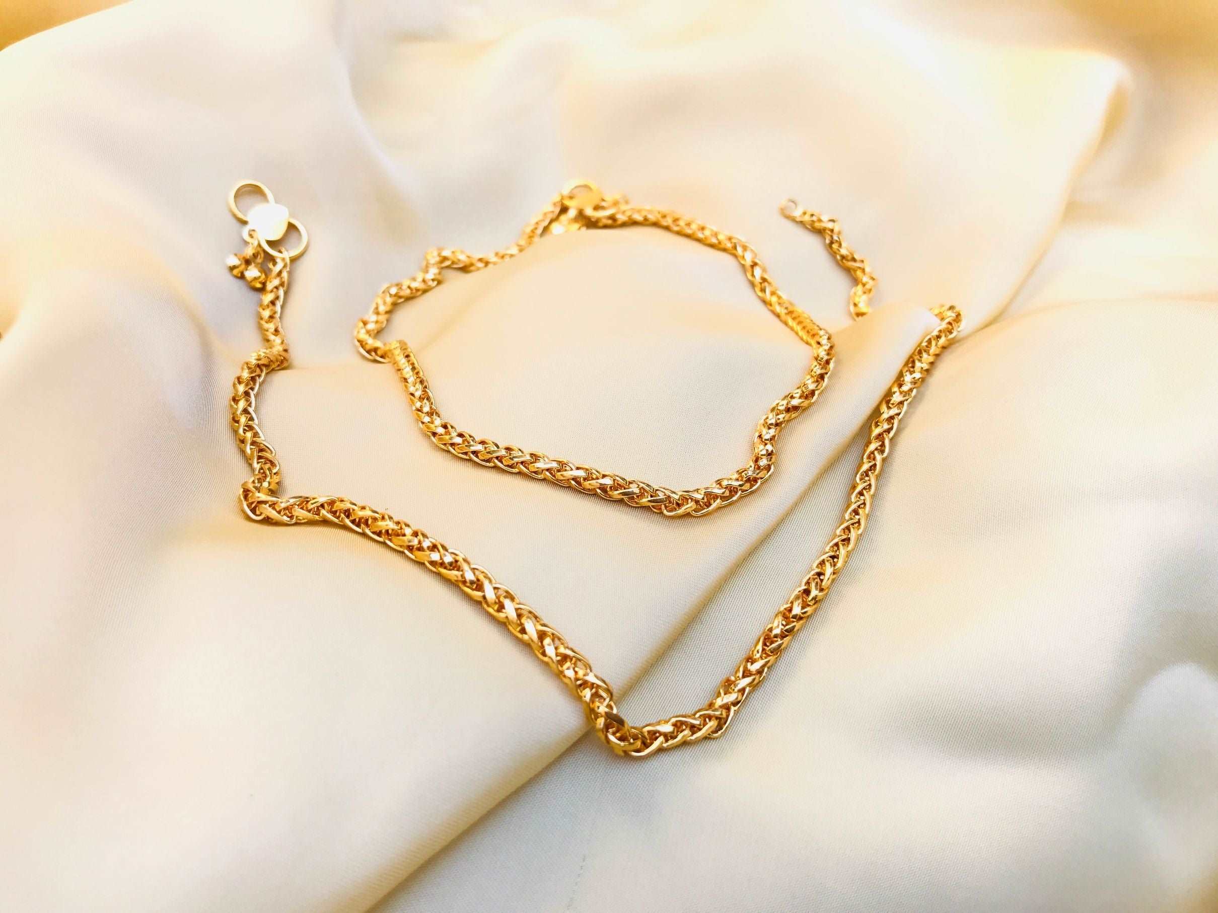 ANTIQUE GOLDEN PLATED ANKLET - Abdesignsjewellery