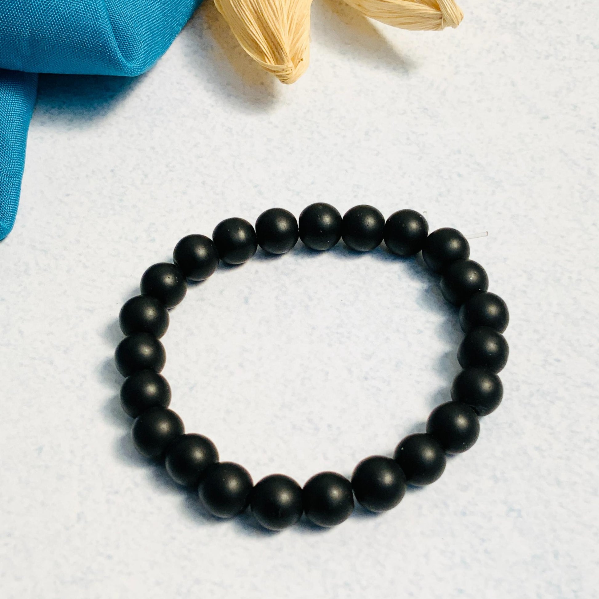 Charcoal Aura Quartz Bracelet - Abdesignsjewellery