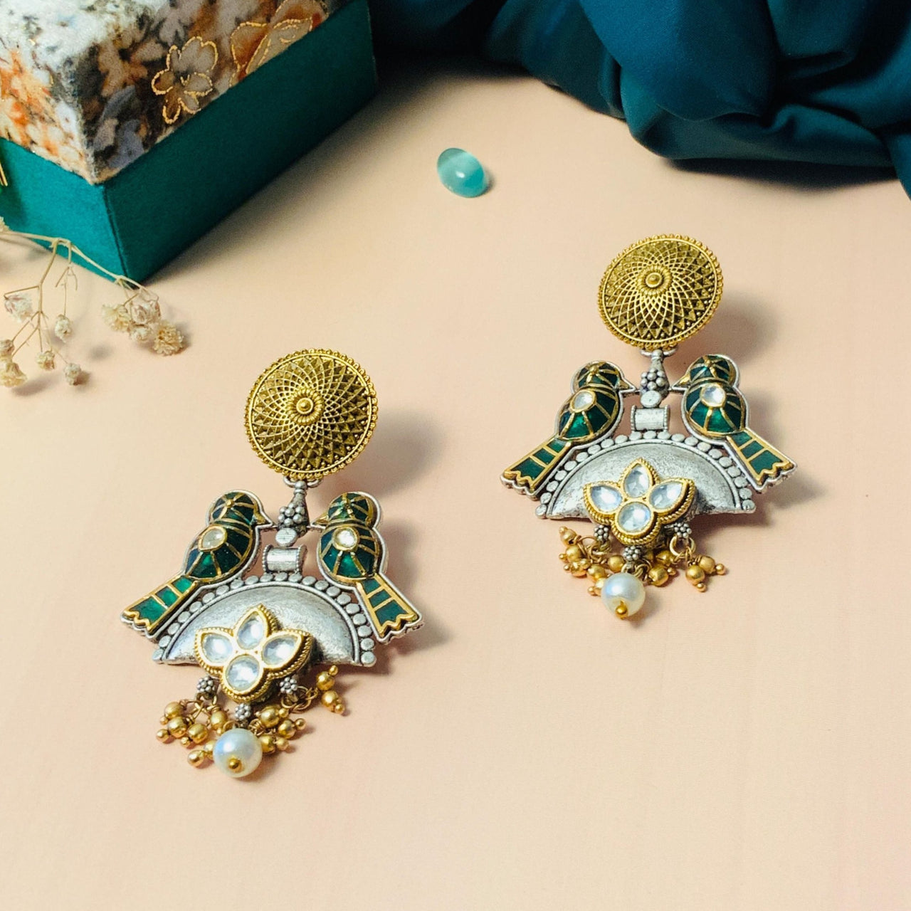 Beautiful Dual Tone High Quality Earring