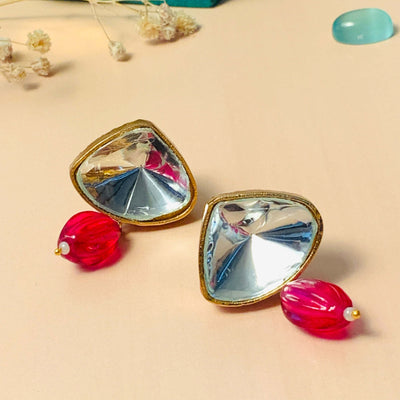 Elegant Polki Stud Earring