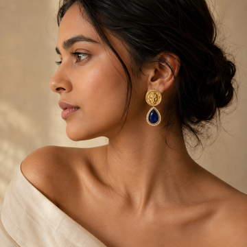 Sabyasachi Style Gold Plated Earring - earrings by Abdesigns Jewellery
