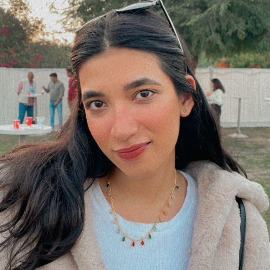 Dishani Guha Multicolour Drops Dailywear Neckpiece - Abdesignsjewellery