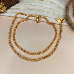 ANTIQUE GOLDEN PLATED ANKLET