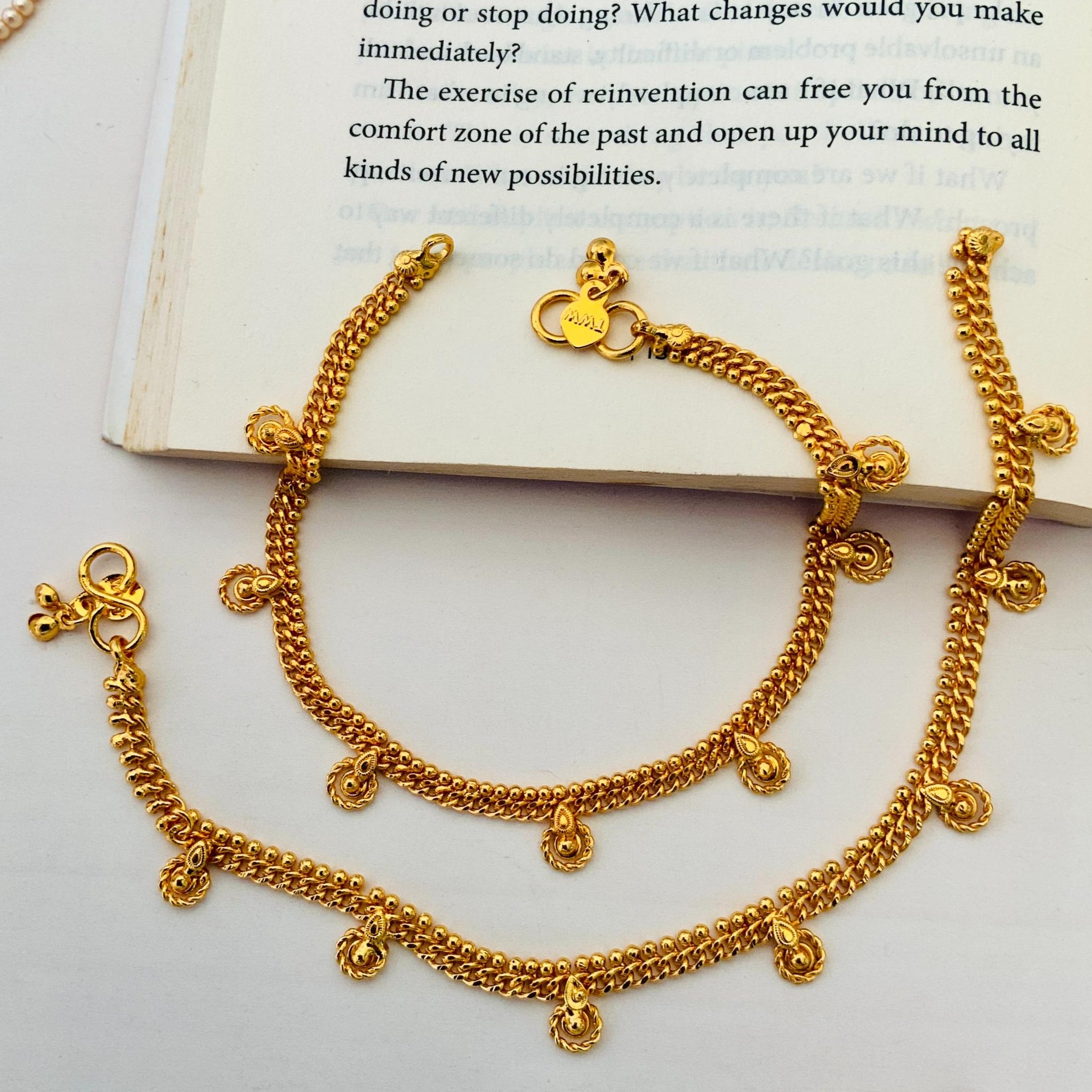 Gold Plated Anklets