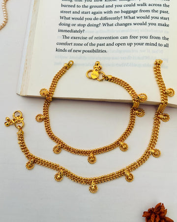 Gold Plated Anklets
