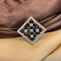 Thumbnail for Alluring Black Flower Ring - Abdesignsjewellery