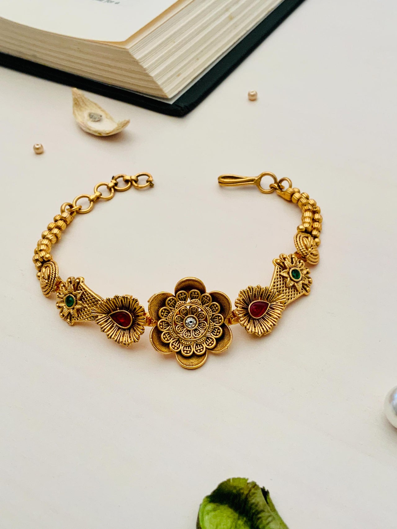 Exotic Matt Gold Polish Bracelet - Abdesignsjewellery