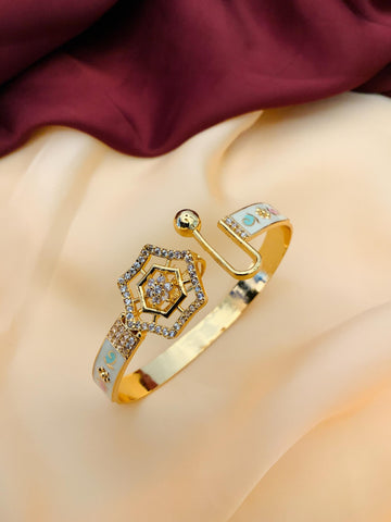 Stunning Gold Plated MeenaKari Hand Bracelet