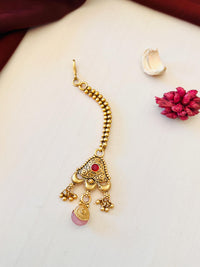 Thumbnail for Elegant Long Antique Gold Bridal Necklace Combo - Abdesignsjewellery