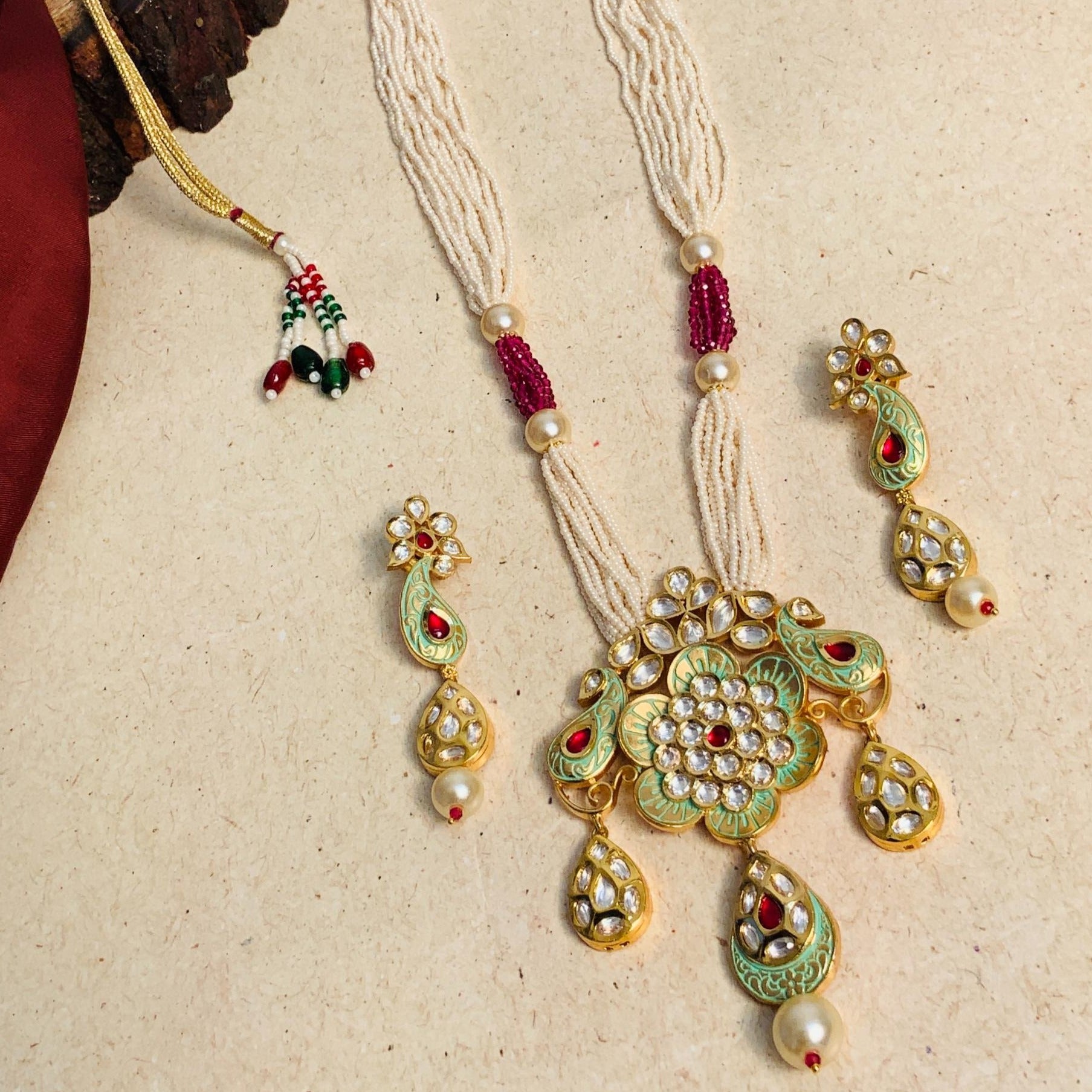Beautiful High Quality Kundan Necklace - Abdesignsjewellery