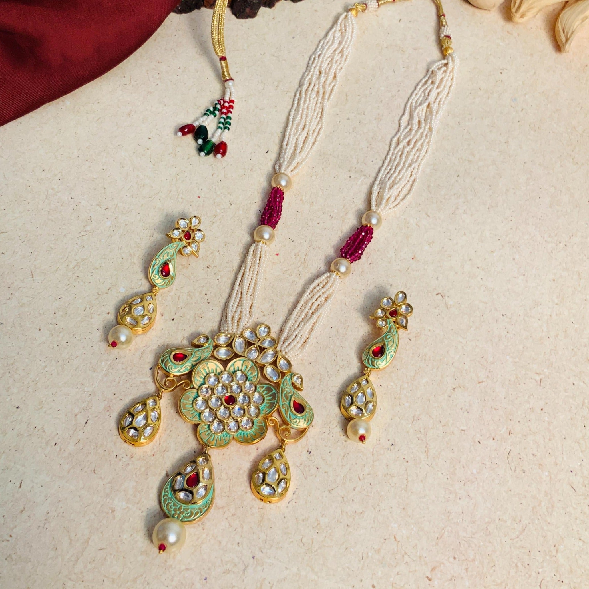 Beautiful High Quality Kundan Necklace - Abdesignsjewellery